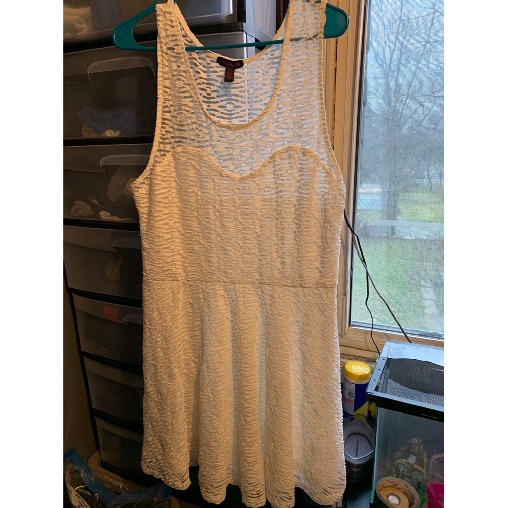 Material Girl white party dress